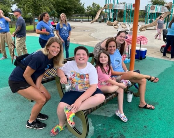 Elementary school students playing image