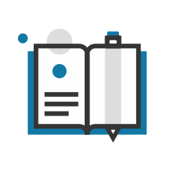 book and pencil icon