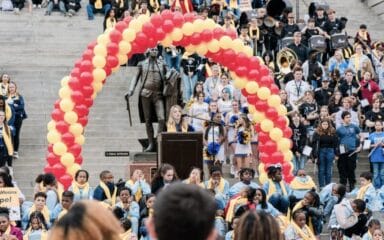 CASC student Ainsley speaking at the 2025 South Carolina Capitol Celebration for National School Choice Week.